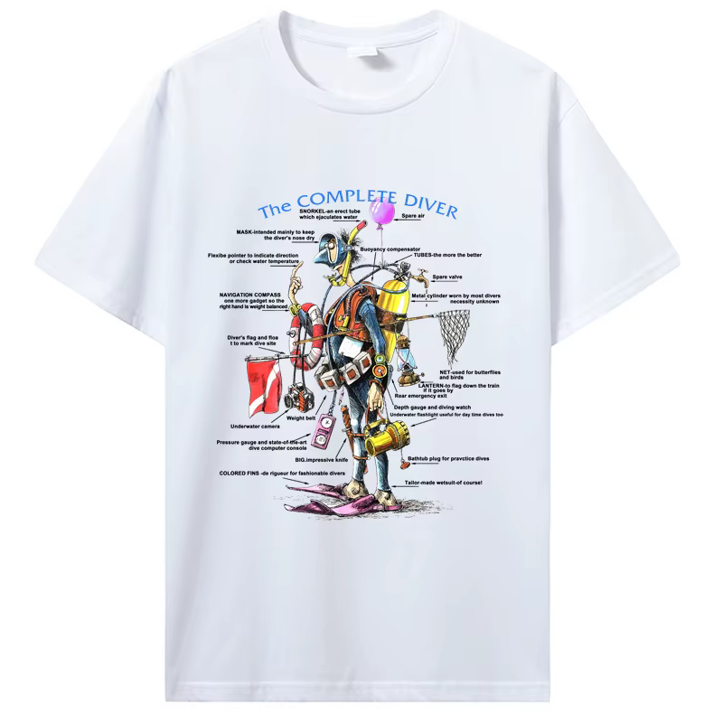 T-shirt de plongée sous-marine pour hommes