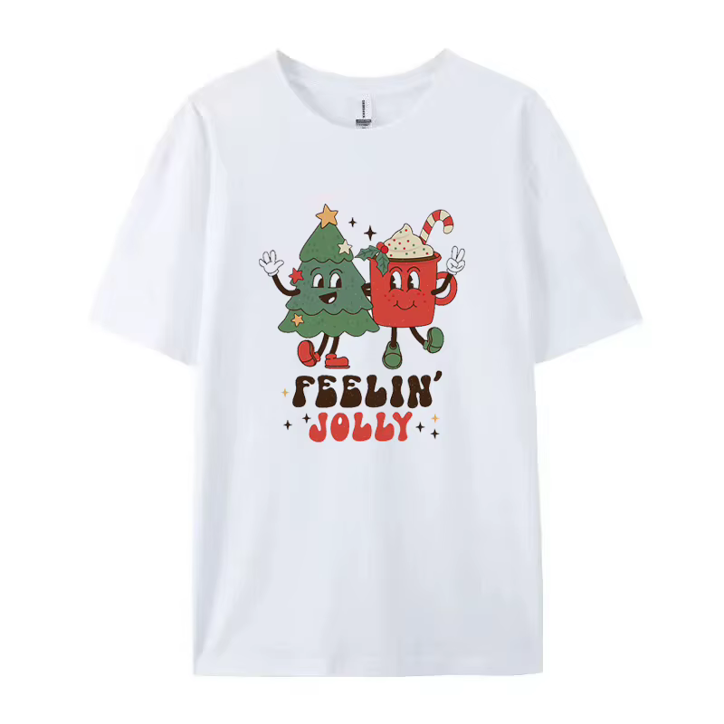 T-shirt graphique joyeux Noël pour femme