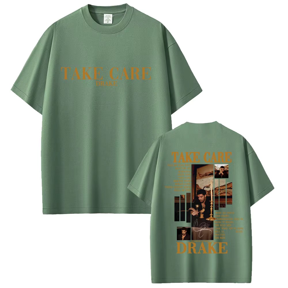 Rappeur Drake prendre soin Album graphique T-shirt hommes femmes Hip Hop mode Pop musique