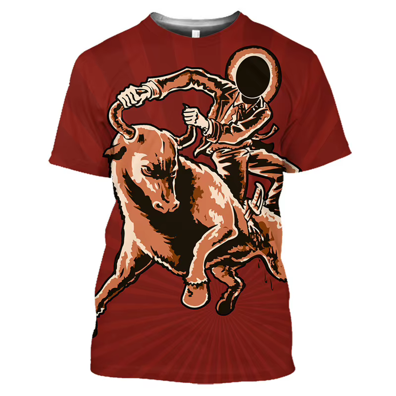 T-shirt graphique taureau d'Espagne pour hommes et femmes