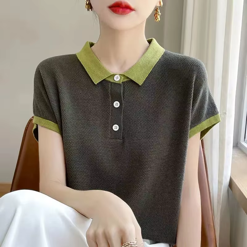 T-shirt femme 2025 été mode réduction de l'âge dame