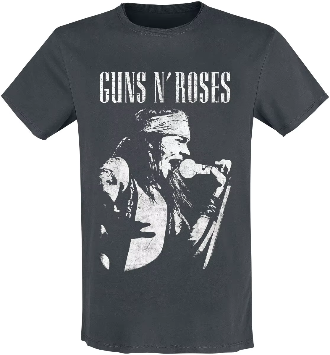 T-shirt rétro Guns N' Roses en coton pour hommes et femmes, Streetwear d'été