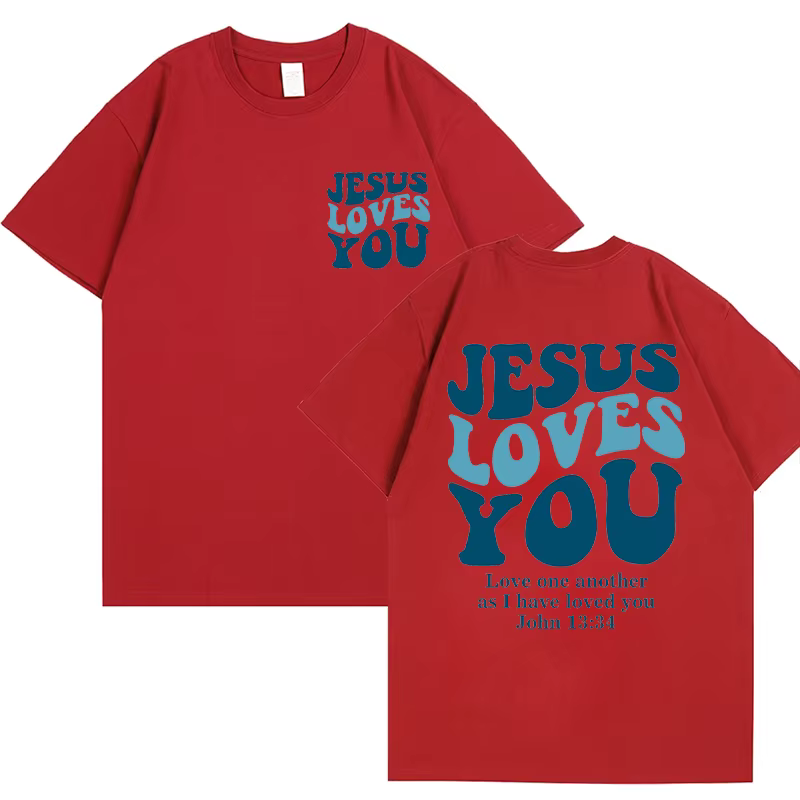 T-shirt chrétien Jésus t'aime
