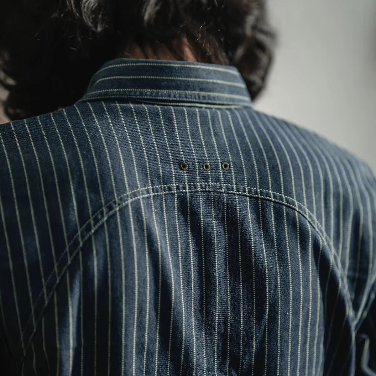 Wabash-Chemise rayée à pois pour homme
