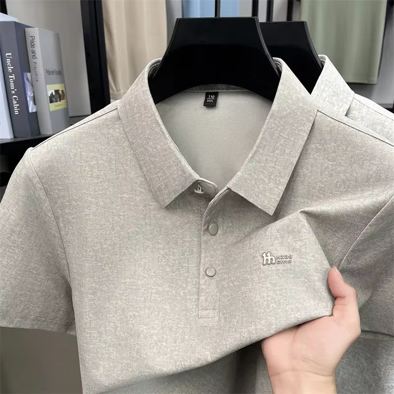 Polo jacquard léger pour homme