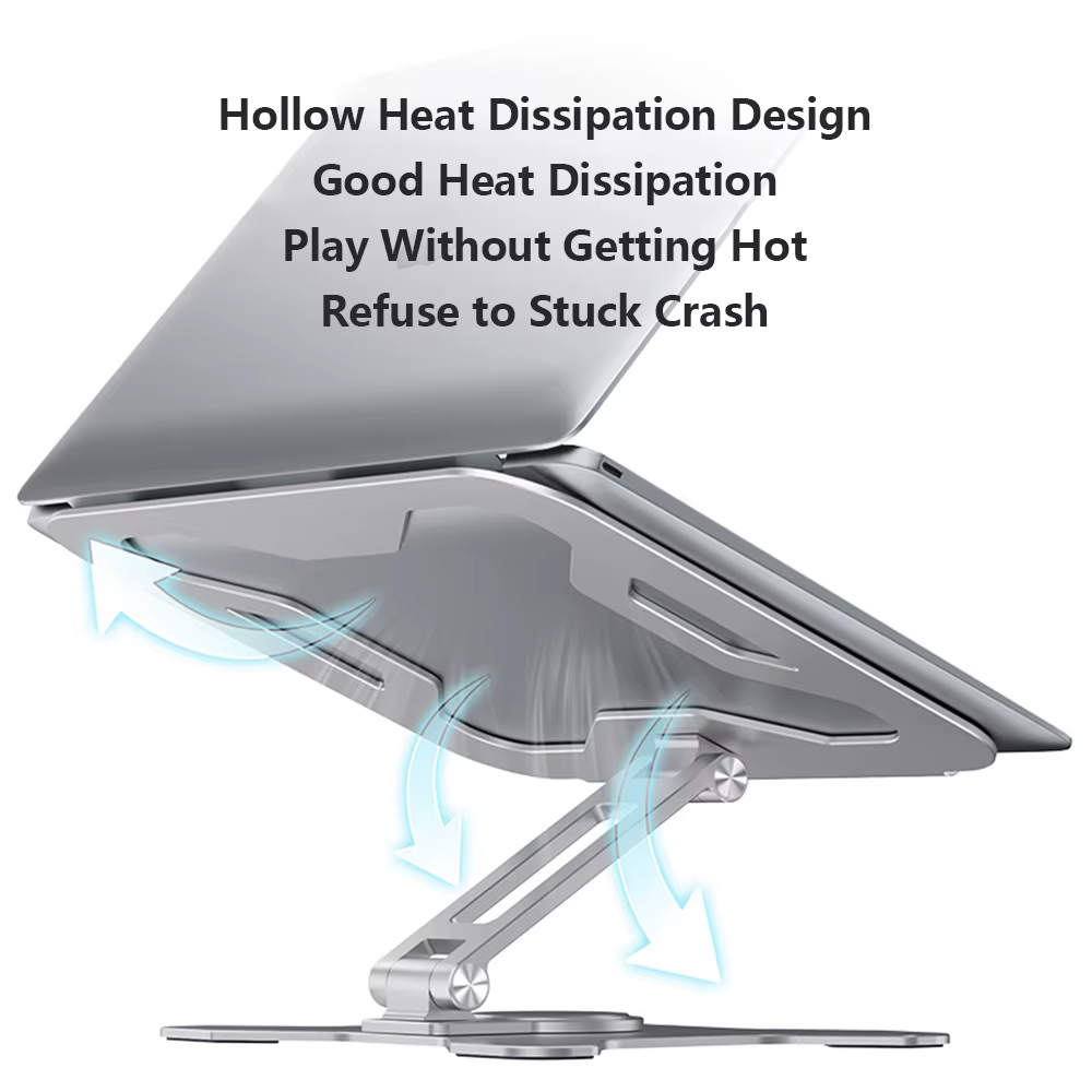 Support d'ordinateur portable pour MacBook Air Pro Dell ASUS HP Xiaomi Huawei Desk Riser 360 Rotation multi-angle