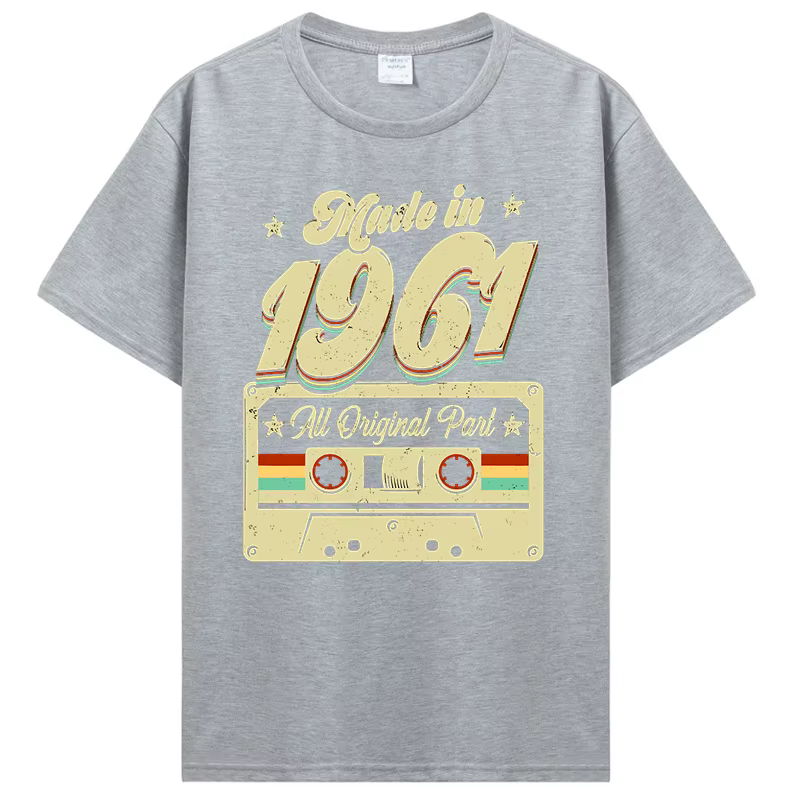 Fabriqué En 1961 60 Ans Vintage T-shirt Hommes Streetwear