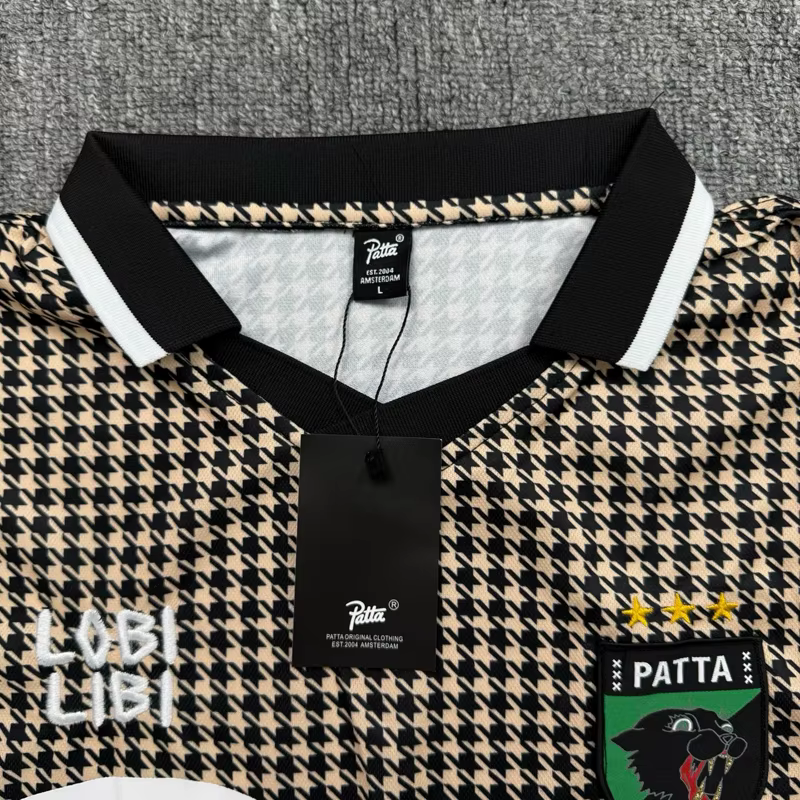 PATTA Jersey Homme Femme Sport Haute Qualité Color Blocking Broderie Polo Manches Courtes T-shirt Patta