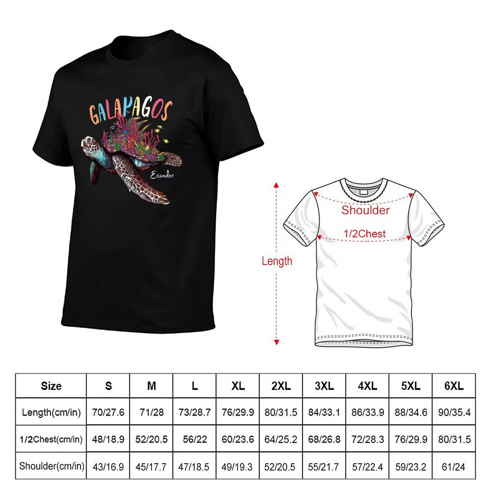 T-shirt pour hommes, corail