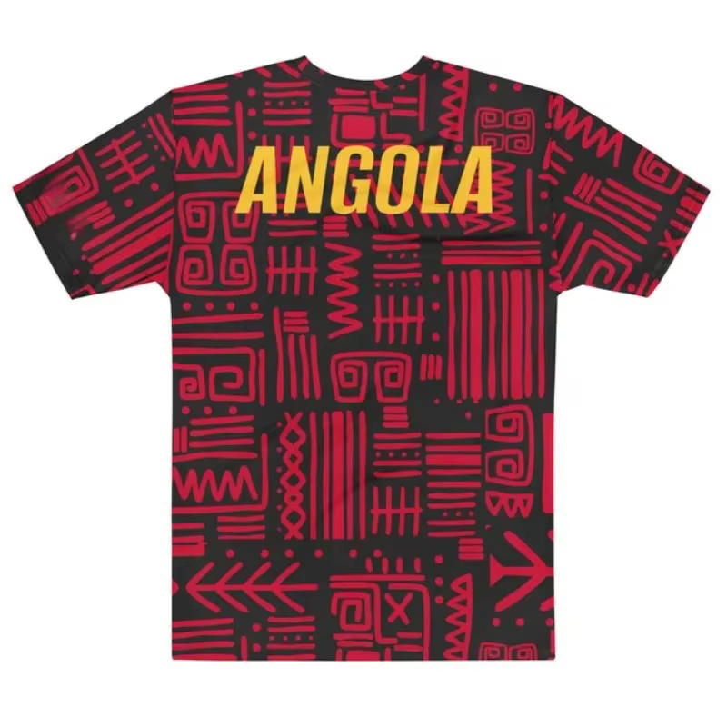 T-shirt patriotique Angola pour hommes et femmes