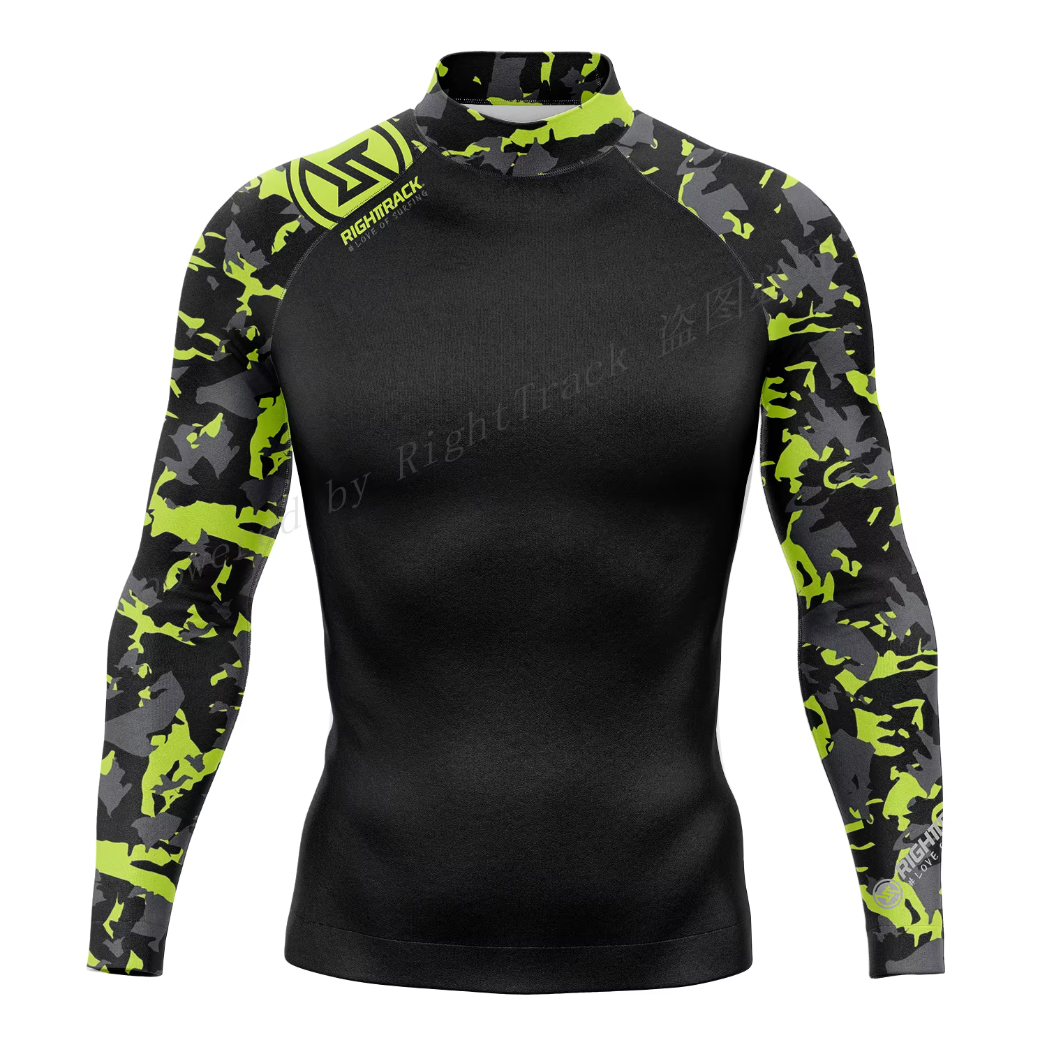 Maillot de bain Rashguard camouflage à manches longues pour la plongée, le surf, la protection UV, la plongée en apnée, UPF, vêtements de plage d'été