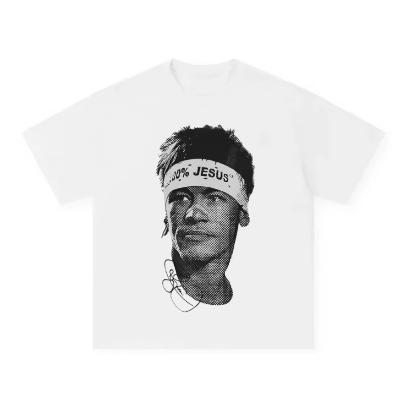 Neymar American Football Star imprimé T-shirt à manches courtes pour hommes et femmes décontracté grande taille