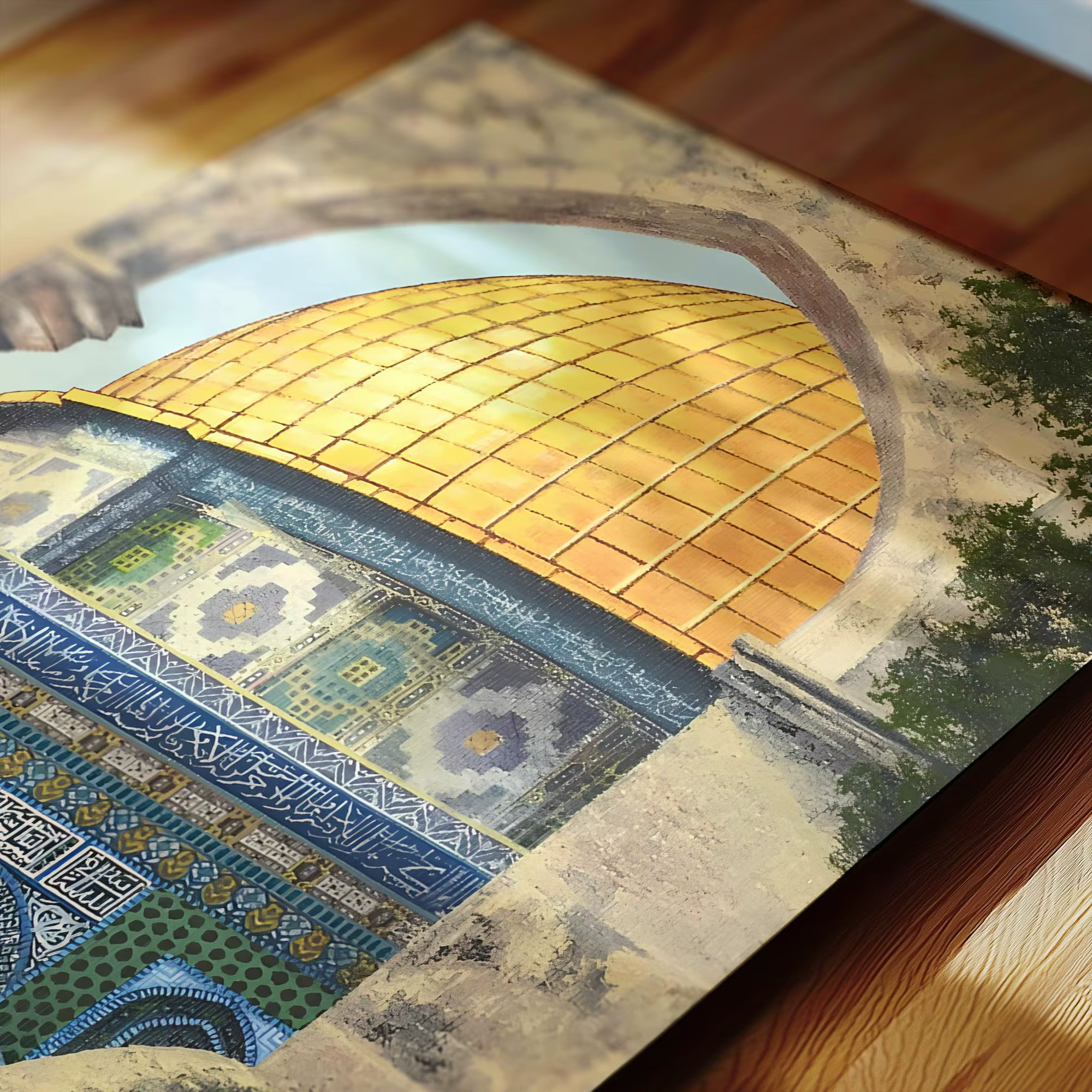 Art mural de la mosquée d'Al Aqsa
