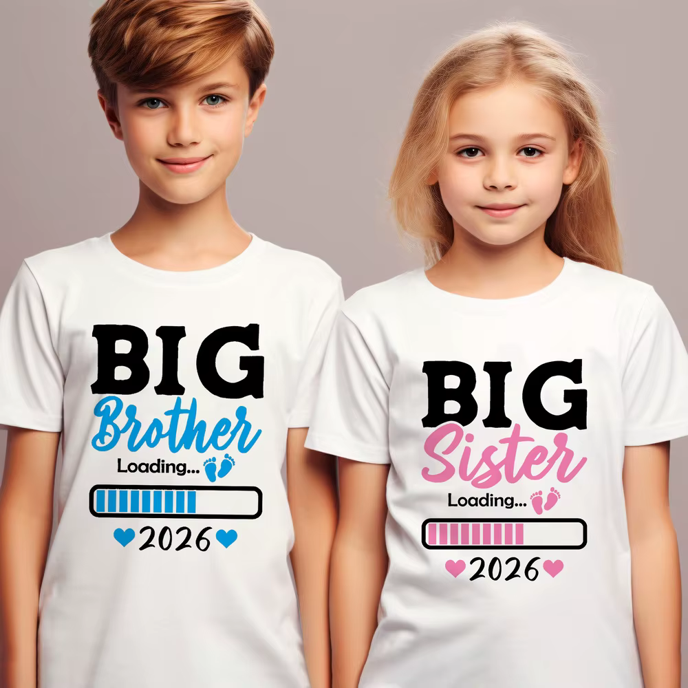 Big Brother Big Sister chargement 2026 imprimé enfants T-shirt enfant chemises d'été à manches courtes tenue