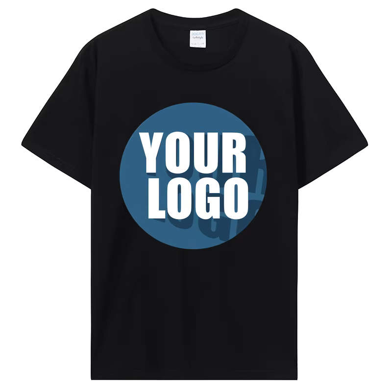 Personnalisez votre LOGO t-shirt Hip Hop Streetwear hommes coton T-shirts haut surdimensionné