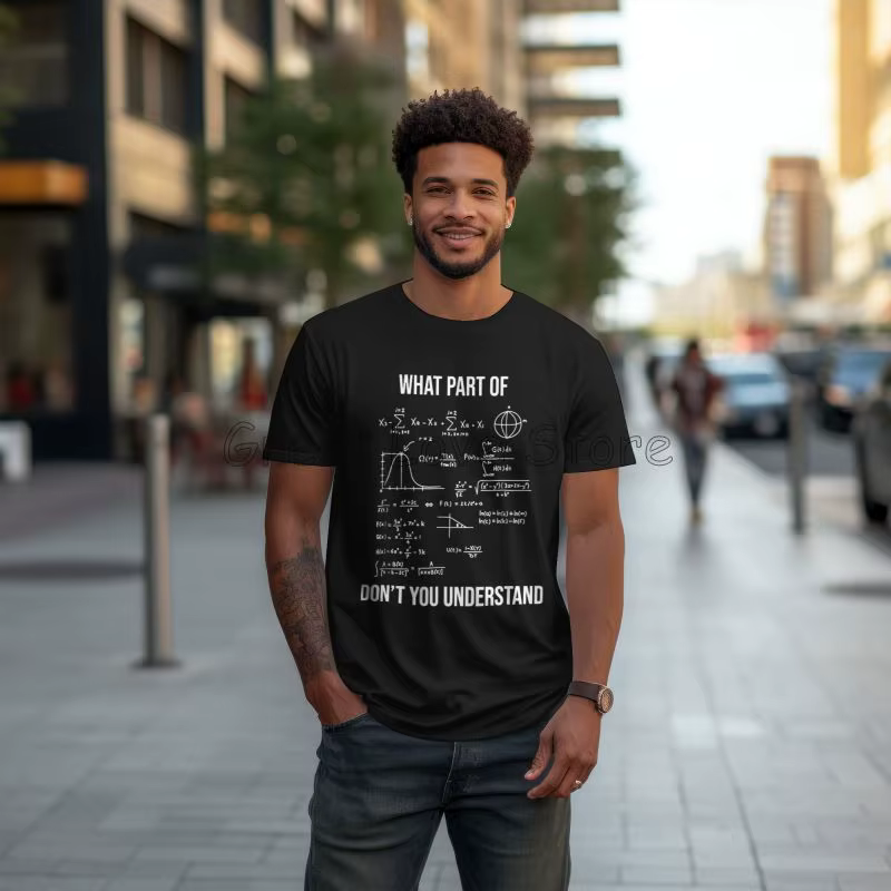 Que partie d'ingénieur mécanique drôle mathématicien t-shirt hommes coton surdimensionné T-shirts été respirant