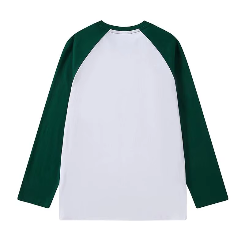 T-shirt à manches longues en pur coton pour hommes et femmes