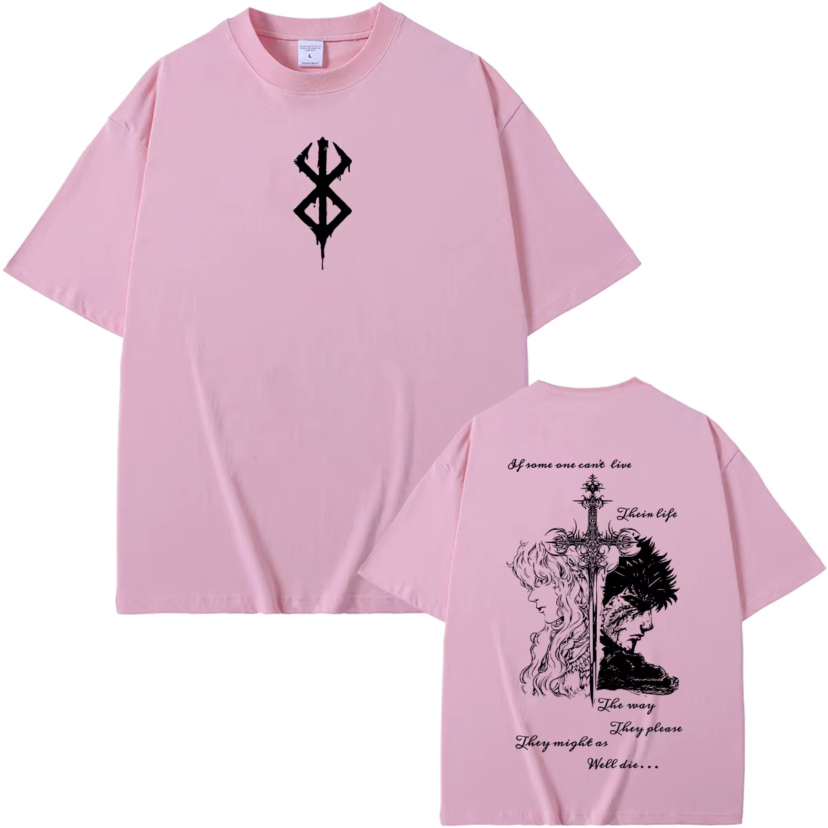T-shirt Anime Berserk Griffith avec Guts