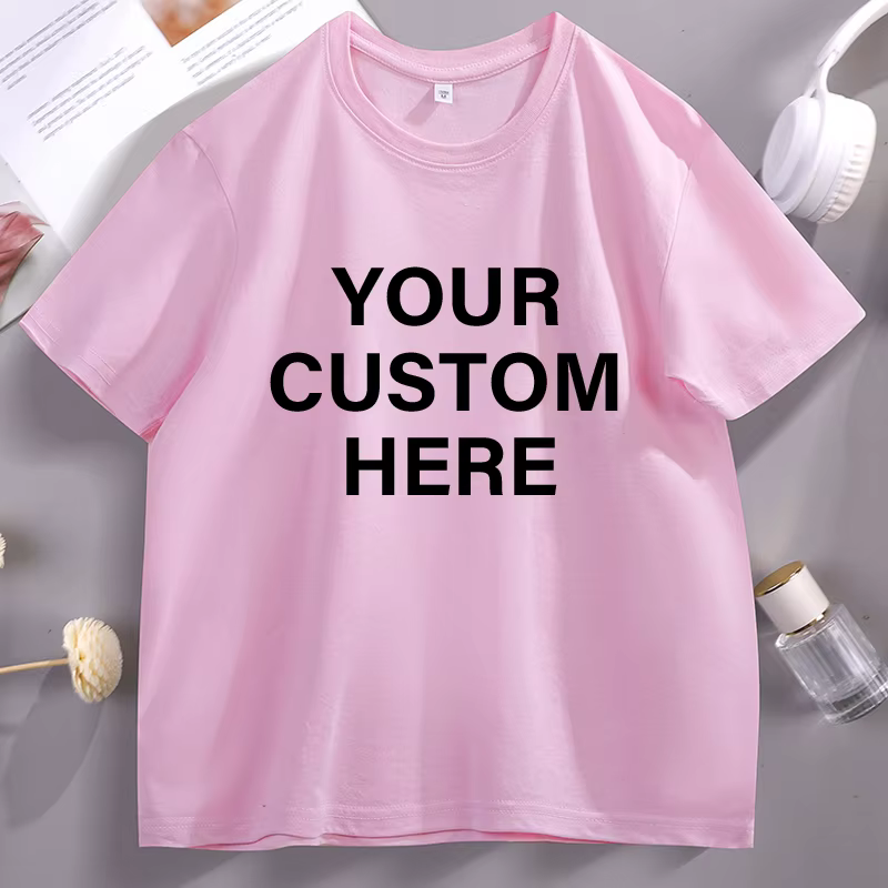T-shirt en coton imprimé personnalisé