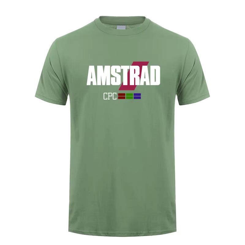 Amstrad CPC T-shirt été hommes à manches courtes Cool haut coton programmeur