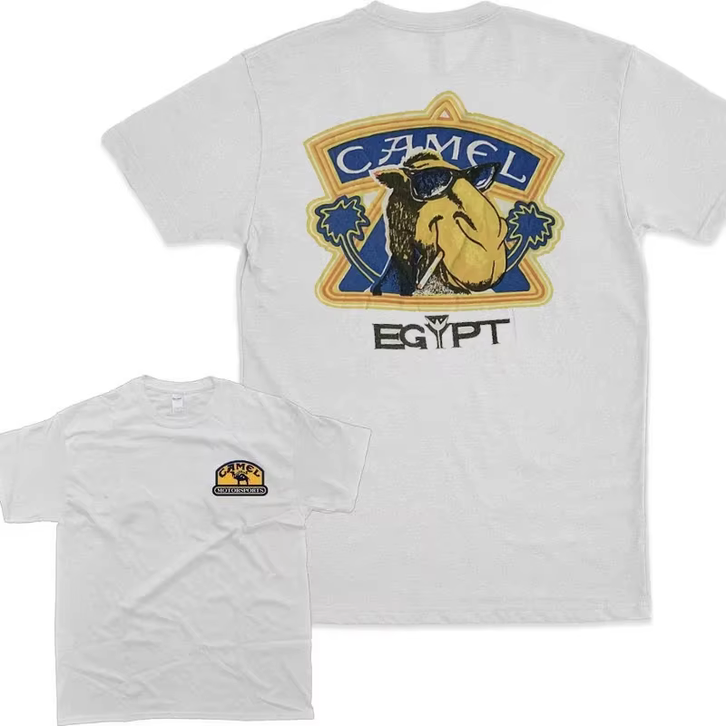 T-shirt Rétro Cigarettes Camel en Coton Vintage