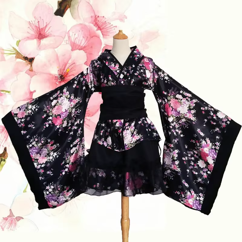 Kimono sexy, robe de demoiselle d'honneur japonaise