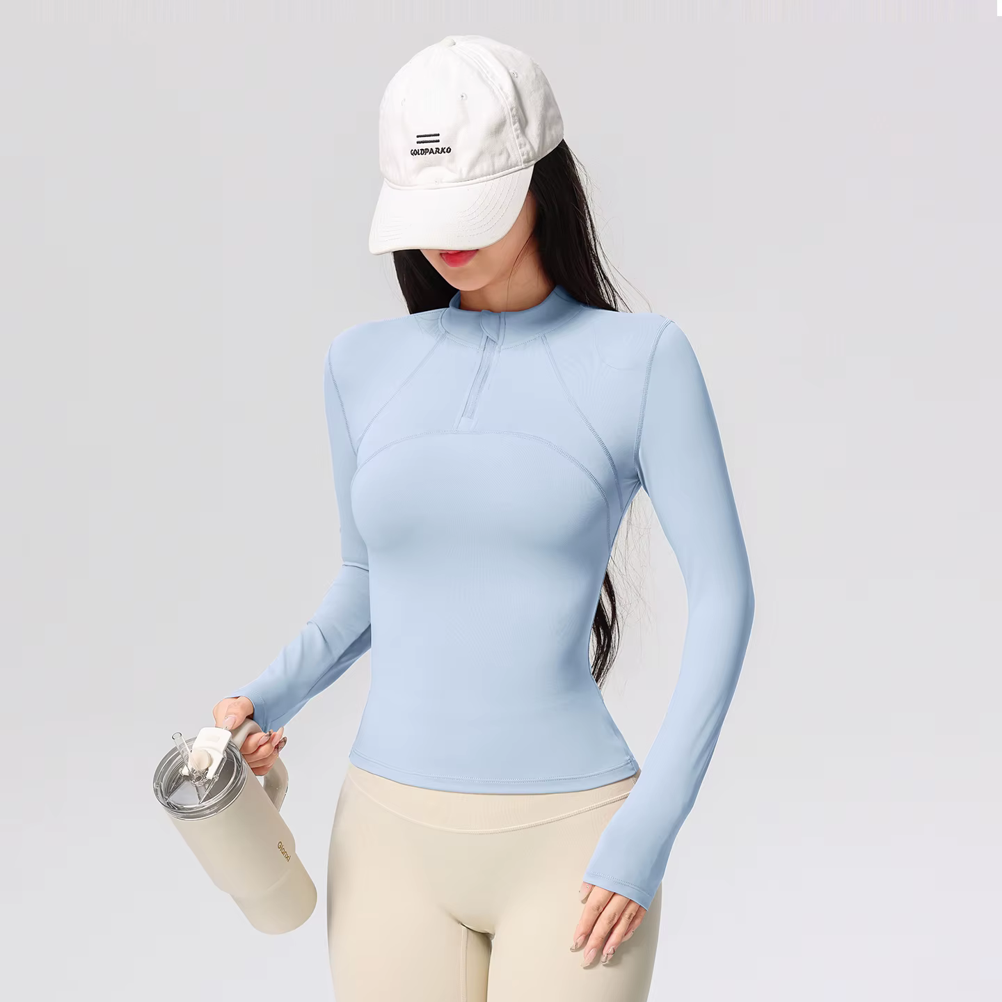 T-Shirt d'entraînement de Yoga à manches longues pour femmes