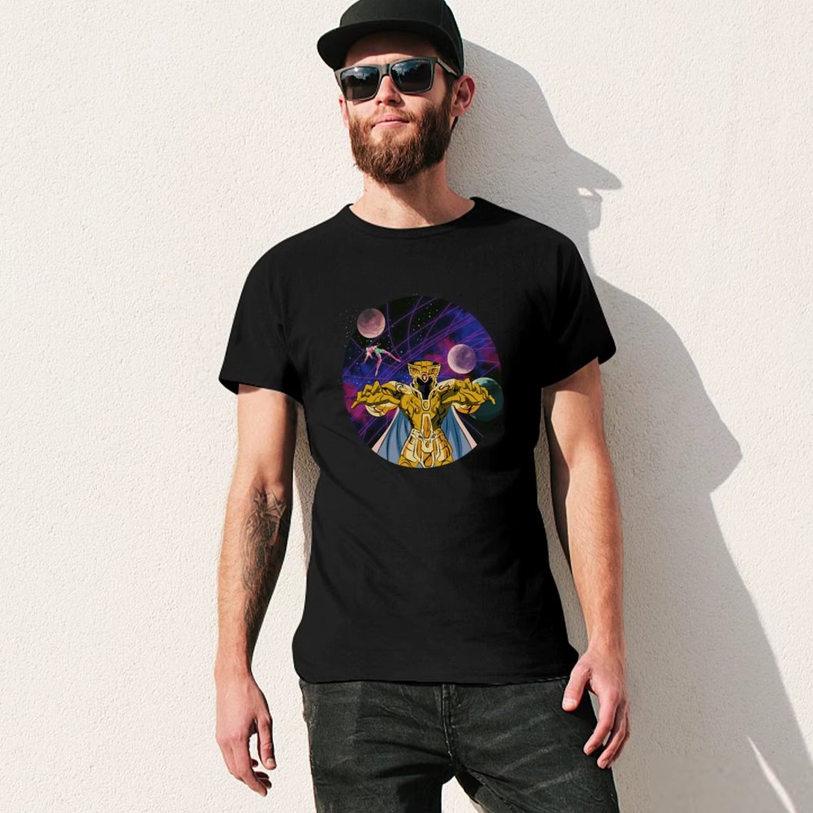 Saga Gemini Saint Seiya T-shirt décontracté à manches courtes pour Noël