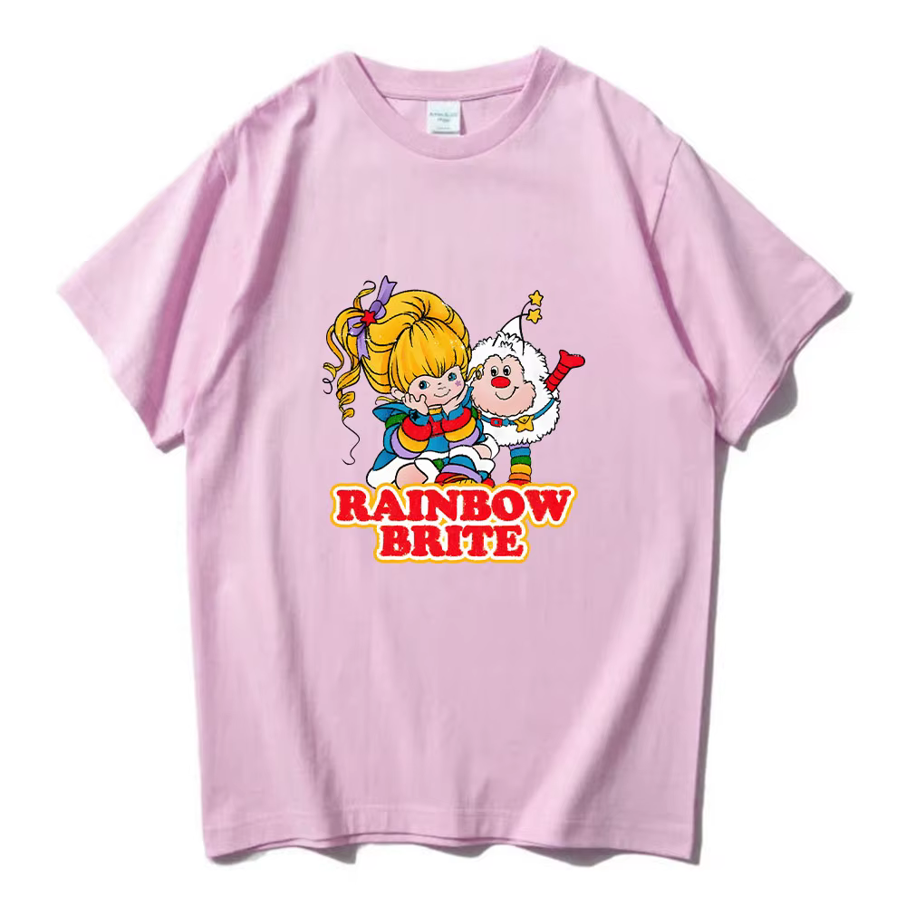 T-shirt à col rond en pur coton pour femme