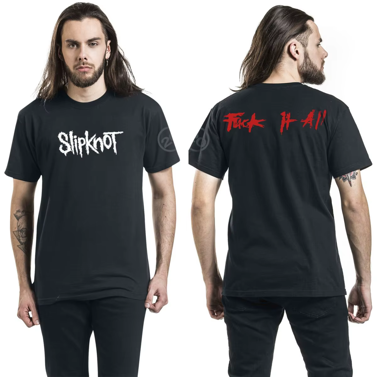 Nouveau T-shirt en coton avec motif Slipknot