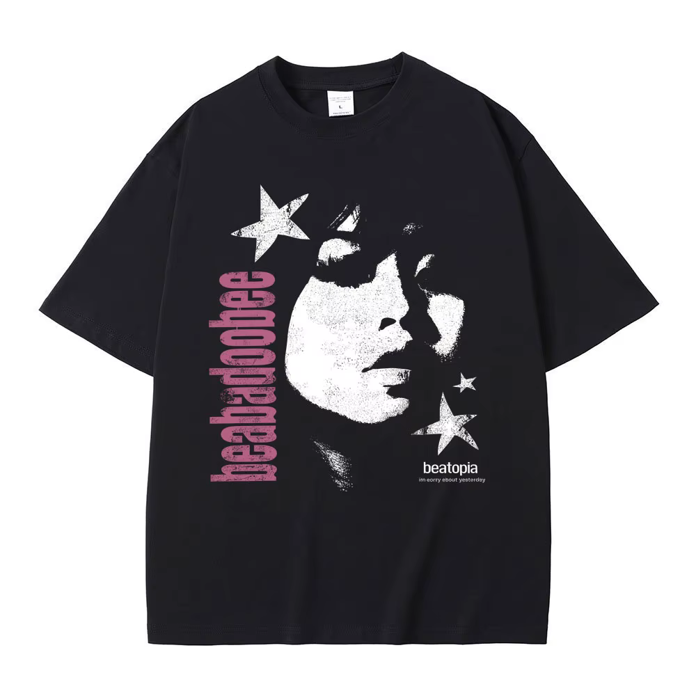 Beabadoobee visage impression T-shirts hommes femmes Hip Hop mode Pop musique