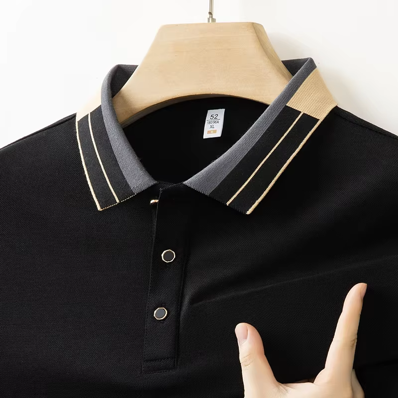 Polo à col pour hommes