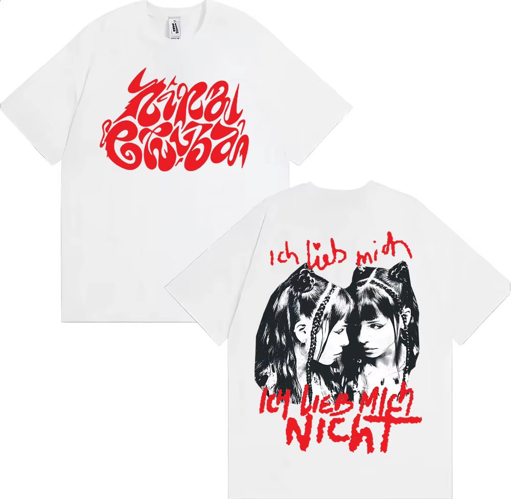 Ich Lieb Mich Nina Chuba 2025 Album Tour T-shirts hommes femmes vêtements Vintage mode