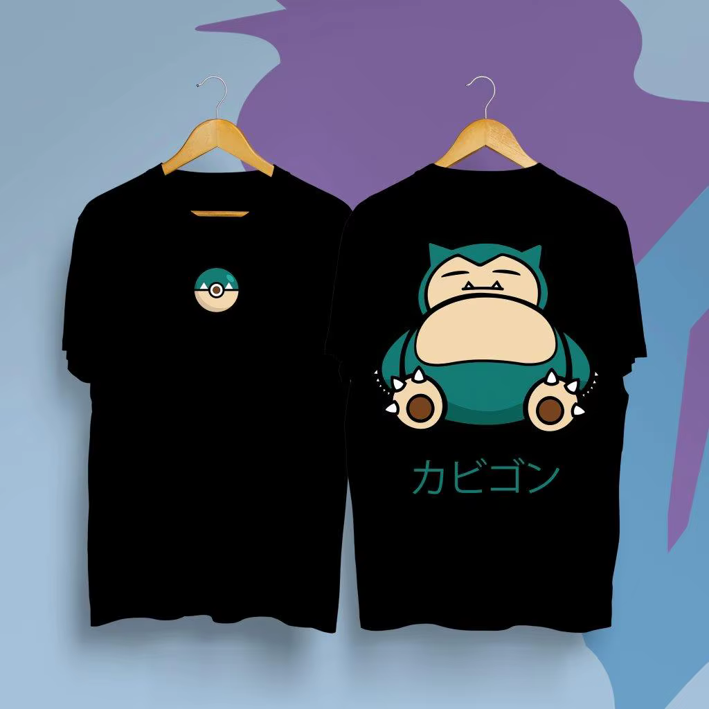 T-shirt Unisexe Pokémon Snorlax pour Hommes et Femmes