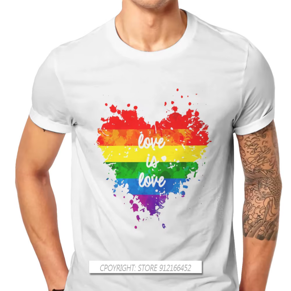 T-shirt hipster Love Is Love Coussins pour hommes
