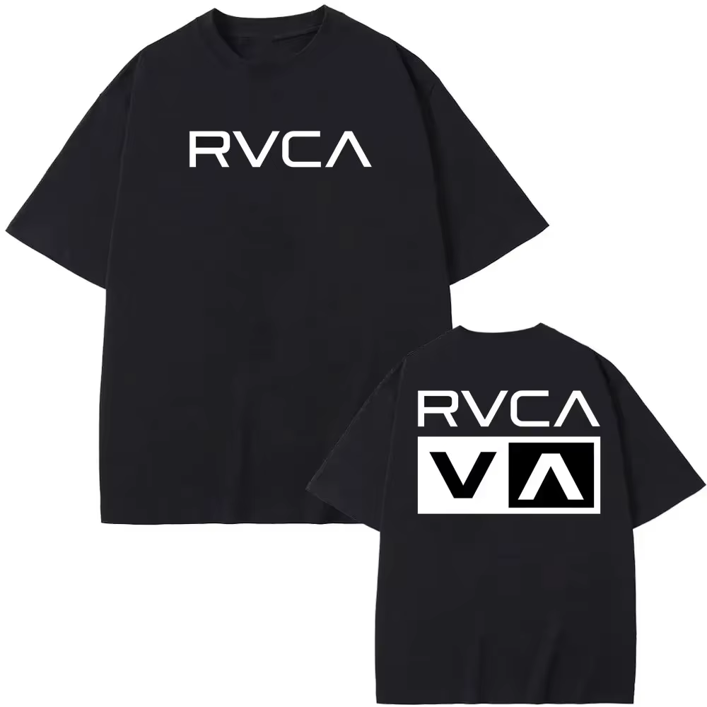 T-shirt RVCA noir en coton pour homme