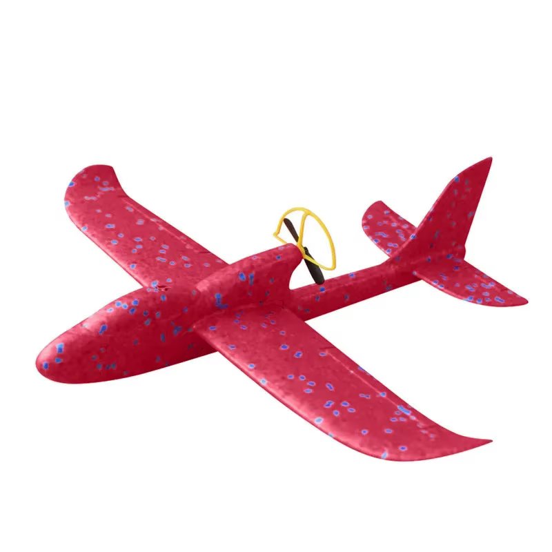Planeur électrique en mousse, avion à lancer à la main avec lumière LED, avion de vol automatique, jouets d'extérieur pour enfants, cadeaux pour garçons