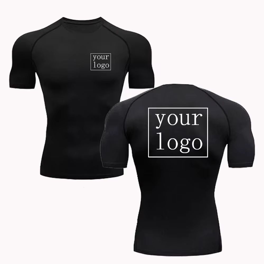 Nouveau t-shirt de Compression personnalisé votre Logo de conception haut hommes femmes imprimer