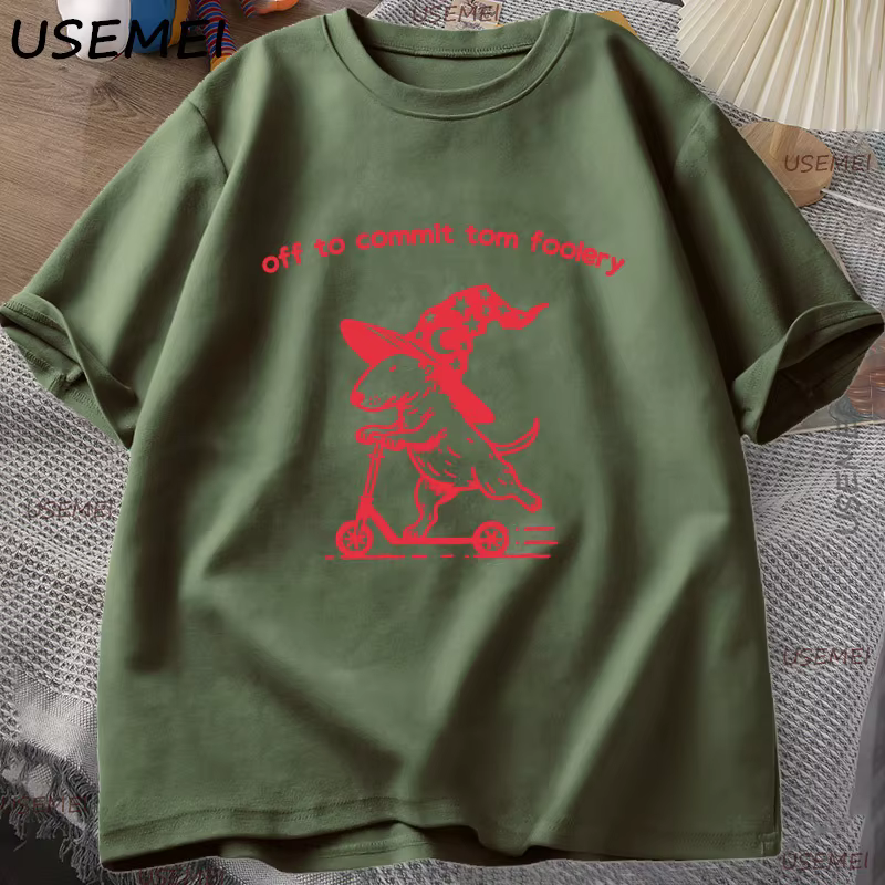 Drôle fonderie Bull Terrier T-shirt hommes femmes bizarre graphique t-shirts décontracté coton à manches courtes col rond homme vêtements