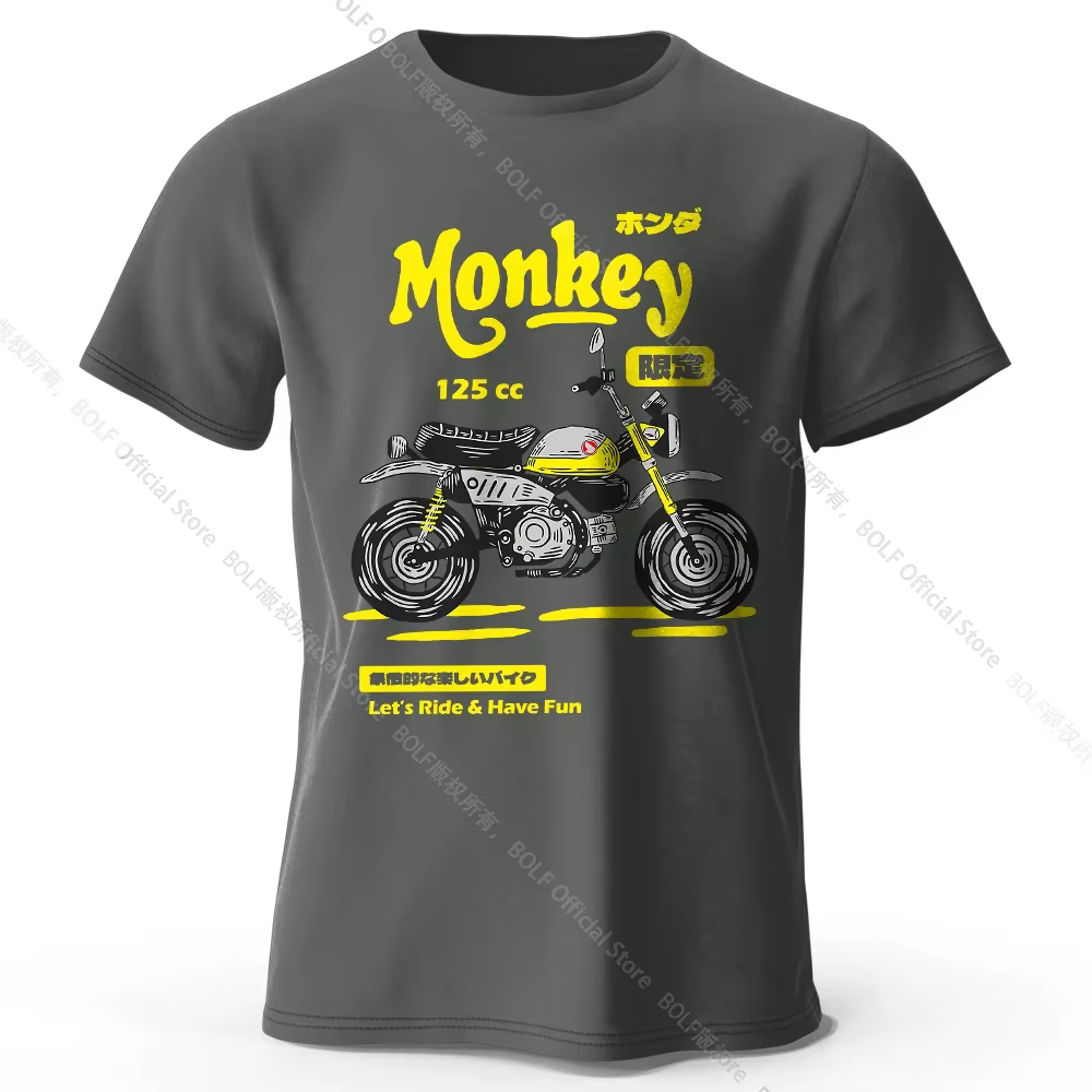 T-Shirt de croquis de moto Vintage 100% coton