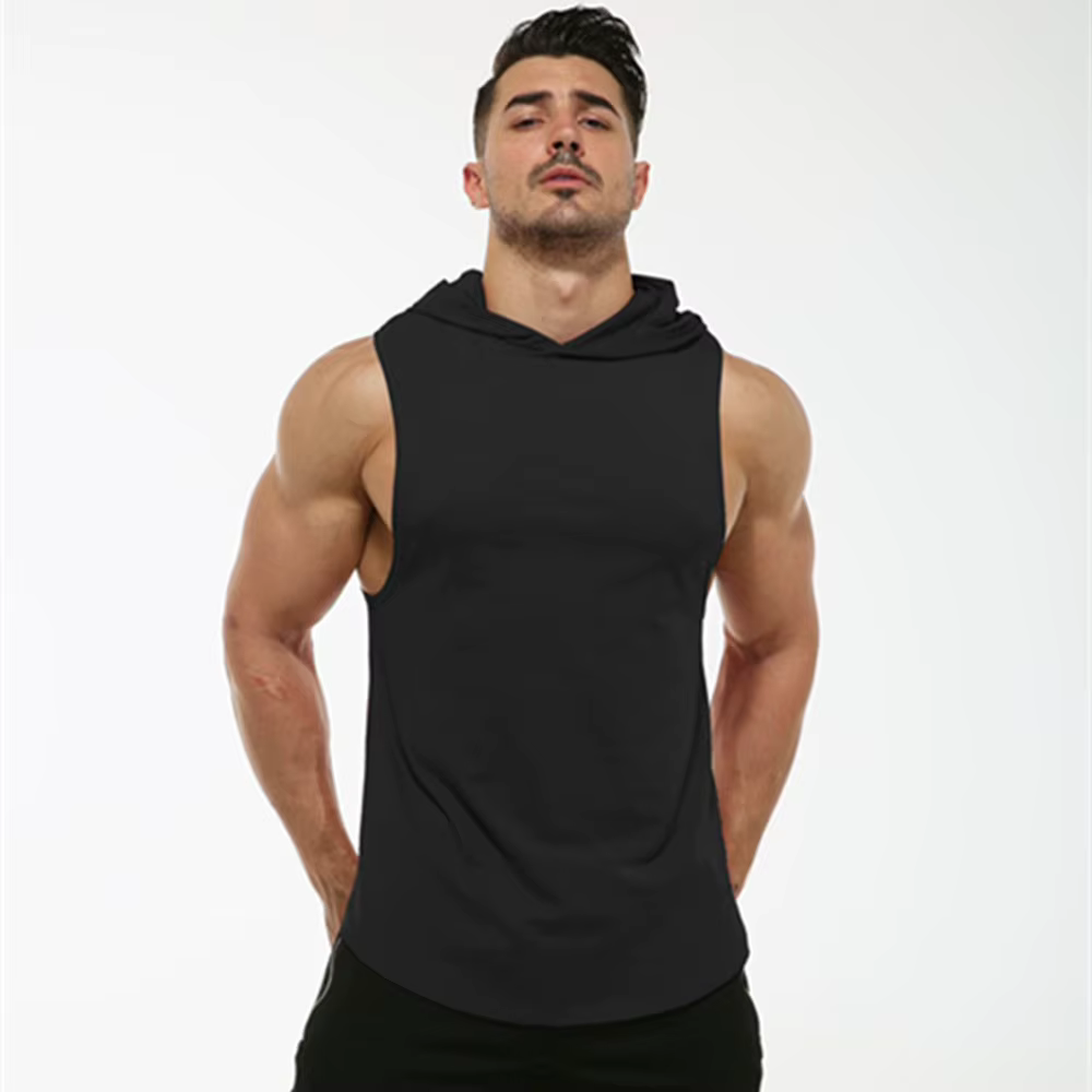 MRMT 2026 Nouveau T-shirt sans manches à capuche en coton pour homme