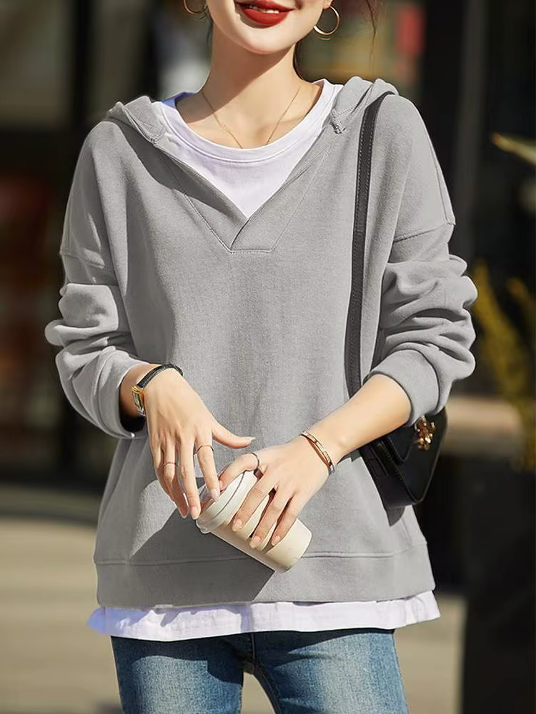 Sweat-shirt à capuche pour femme