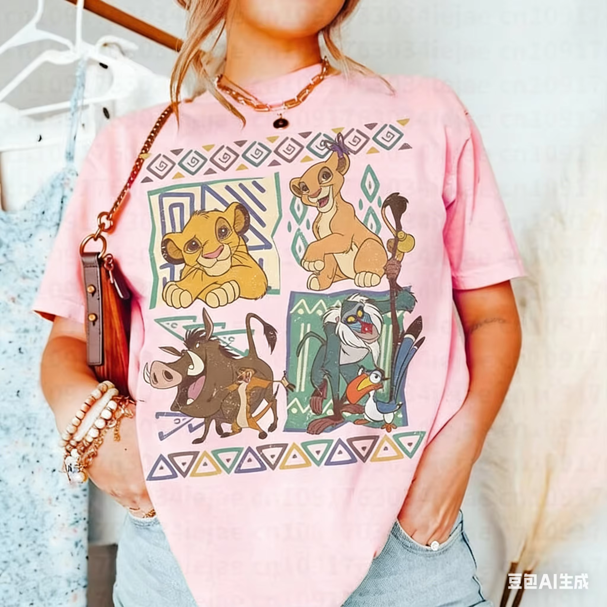 Nouveauté 2026 T-shirt Le Roi Lion animé