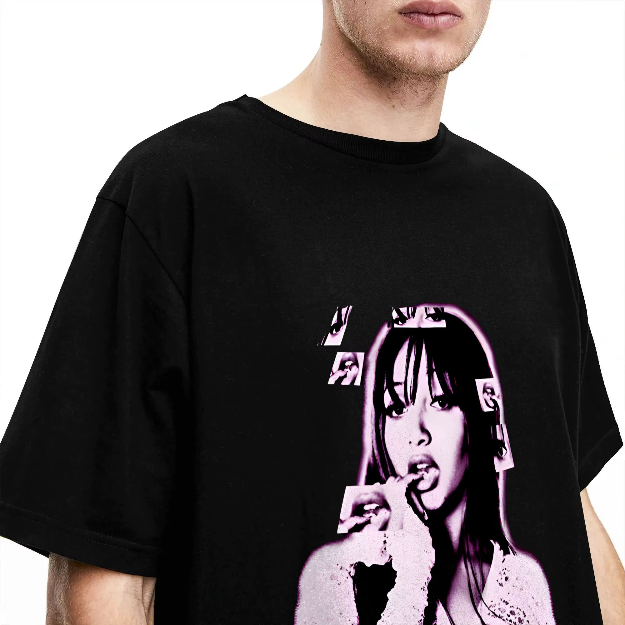 Pinkpantheress Portrait T-shirts pour hommes