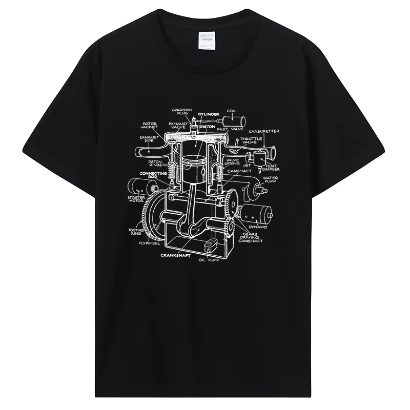 T-shirt graphique Carguy pour hommes