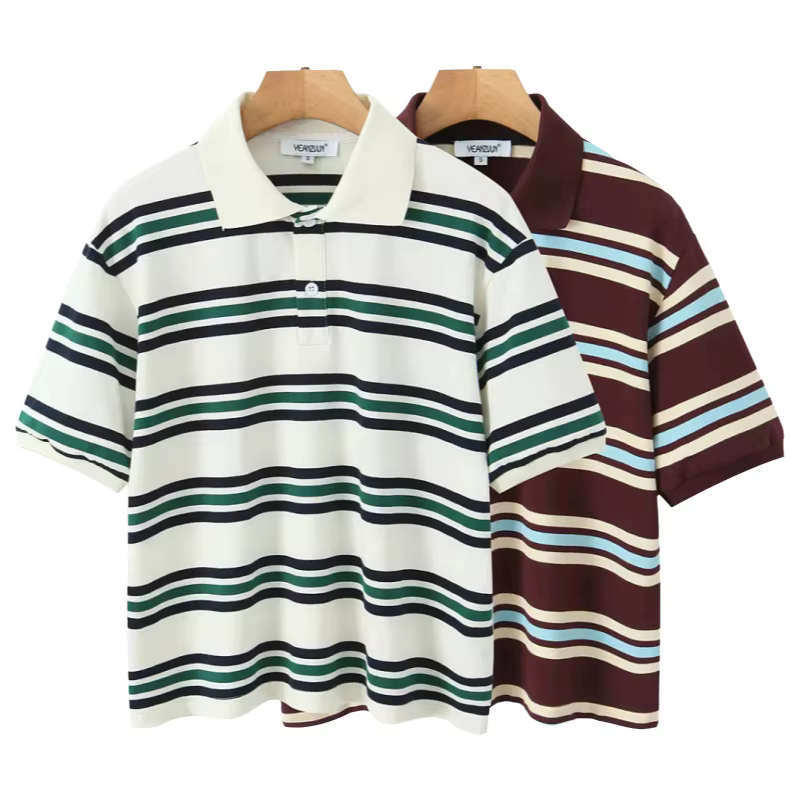 T-shirt ample à col polo