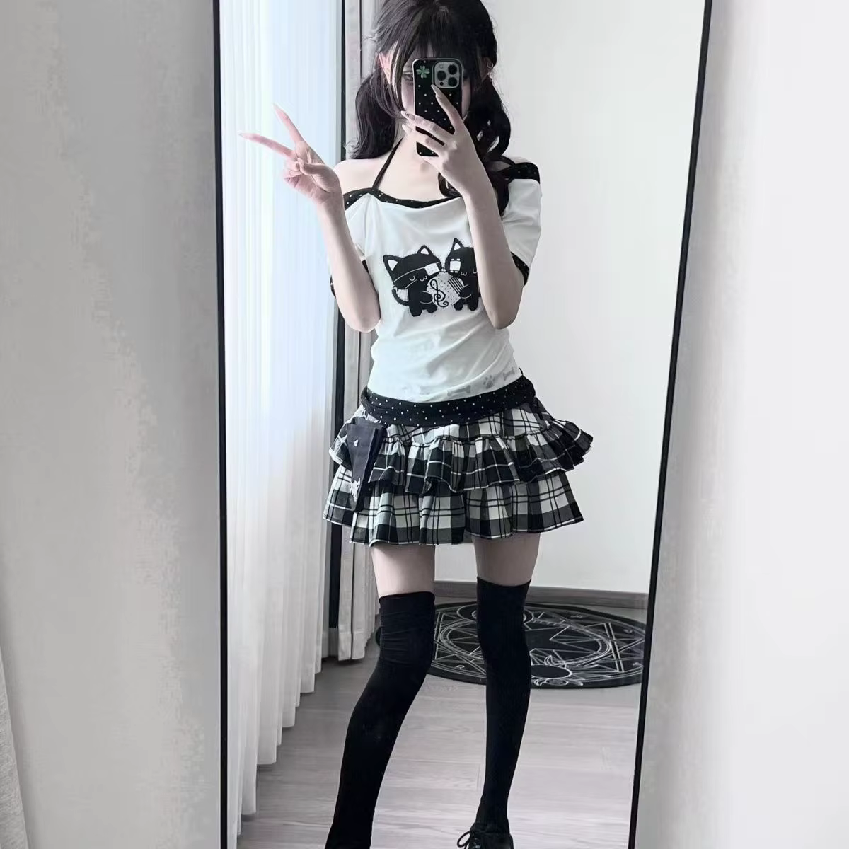 T-shirt pour femme, imprimé à pois