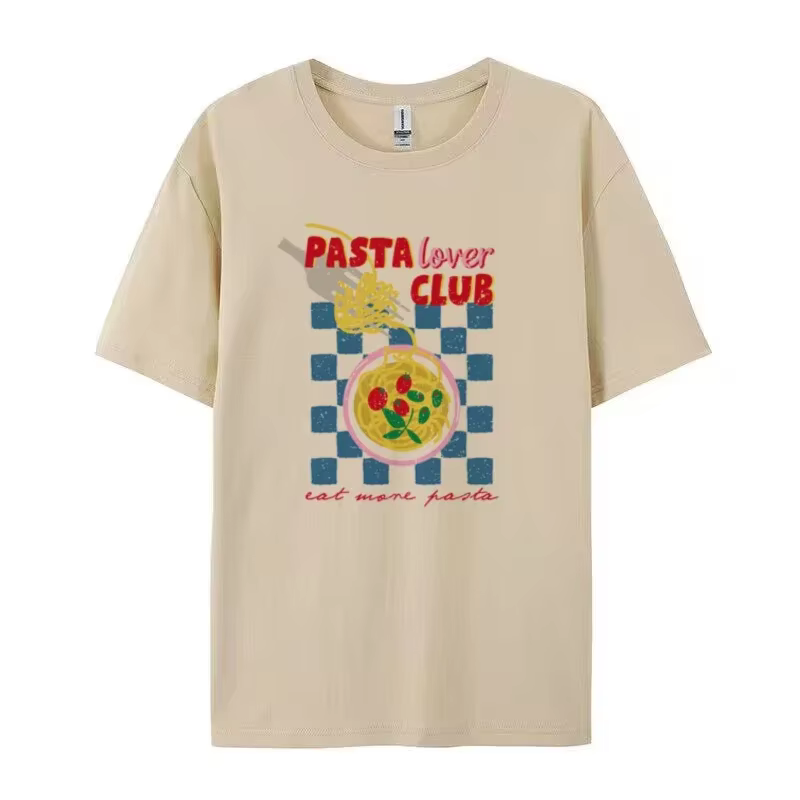 T-shirt à manches courtes Pasta Lover Club pour femme
