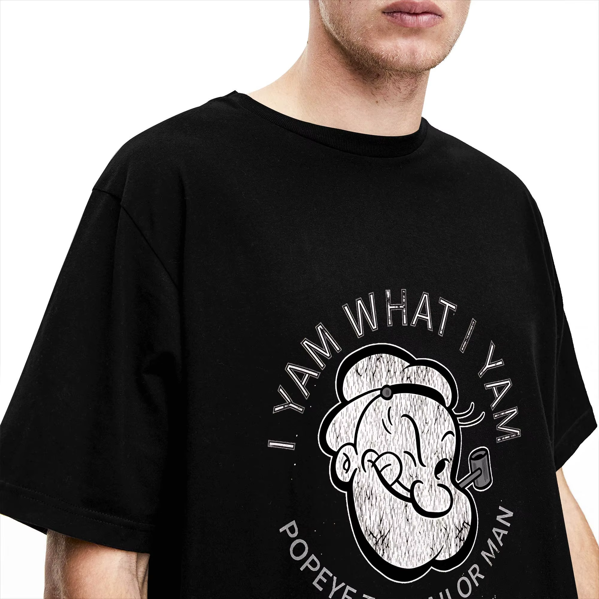T-shirt Popeyed Sailor Man Quote What I Yam