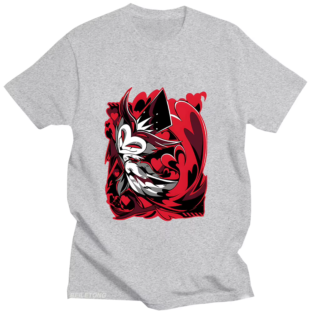 Helluva Boss T-shirt dessin animé imprimé Harajuku Kawaii